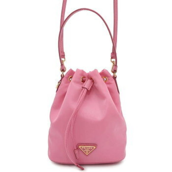 Prada Handbag Drawstring Nylon Shoulder Bag - Picture 1 of 10